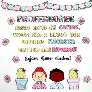 PAINEL BEM-VINDOS PROFESSORES