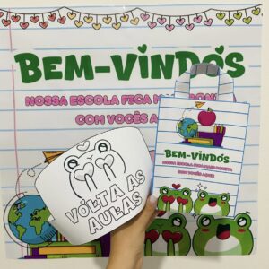 PAINEL BEM-VINDOS + LEMBRANCINHA