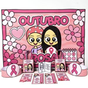 KIT PAINEL E LEMBRANCINHAS OUTUBRO ROSA
