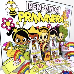 KIT PRIMAVERA "PAINEL E LEMBRANCINHAS"
