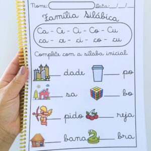 ATIVIDADES SÍLABAS SIMPLES "LETRA CURSIVA"
