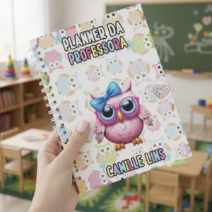 PLANNER DA PROFESSORA TEMA CORUJNHA
