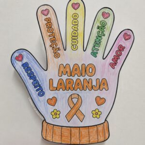 LUVA DA PROTEÇÃO "MAIO LARANJA"