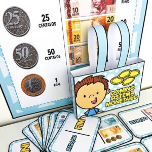 KIT CARTAZ E DOMINÓ SISTEMA MONETÁRIO