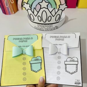 CARTÃO ENVELOPE DIA DOS PAIS